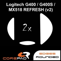 Corepad Skatez PRO  61 Patins Teflon - Souris Pieds Logitech G400 / G400S / MX518 REFRESH (v2)